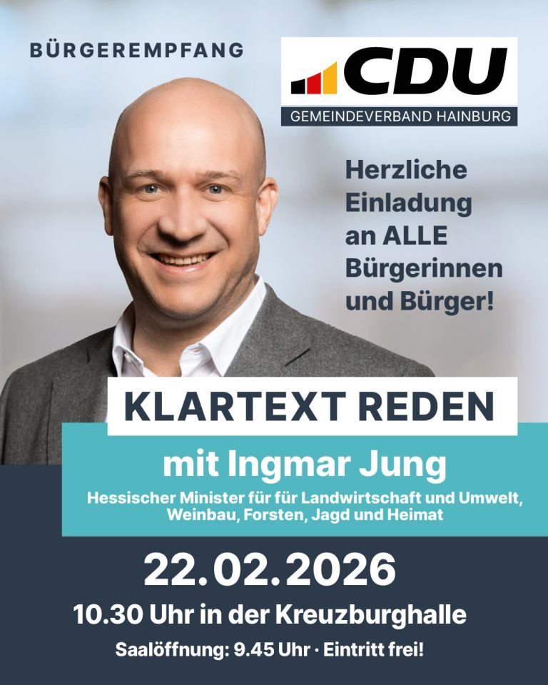 Bürgerempfang mit Minister Ingmar Jung